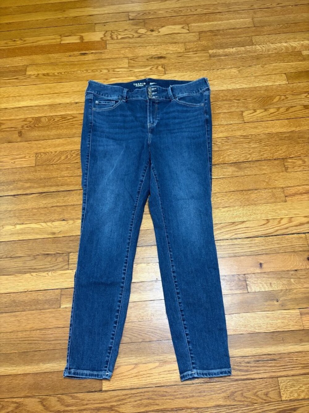 Torrid Womens Jegging Skinny Jeans Plus Size 20T 20 TALL Blue Super Soft Denim